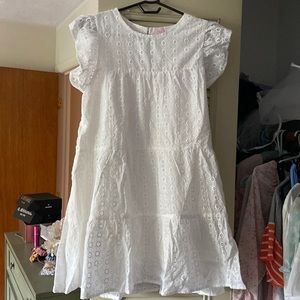Pink Lily linen flower sundress never worn